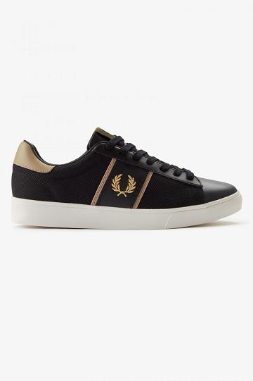 Black Fred Perry Spencer Men's Shoes | PH 1156RVDW